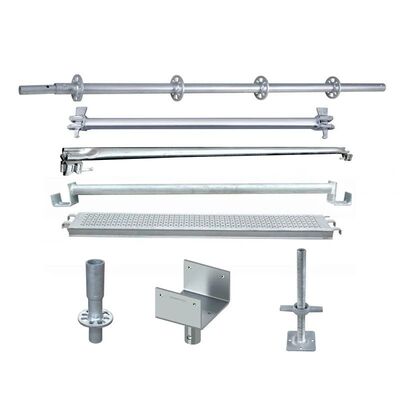 Commercial Q355 Steel Ringlock Standard with Long-lasting Hot-dipped Galvanized Coating and Ledger Length 0.73m-3.07m Scaffolding