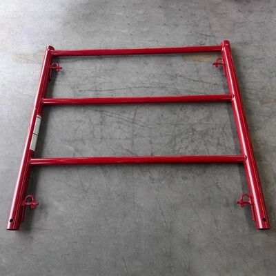 Pre-Galvanized Steel 6' x 2' Ladder Frame System Scaffolding for Easy Installation in Commercial Projects