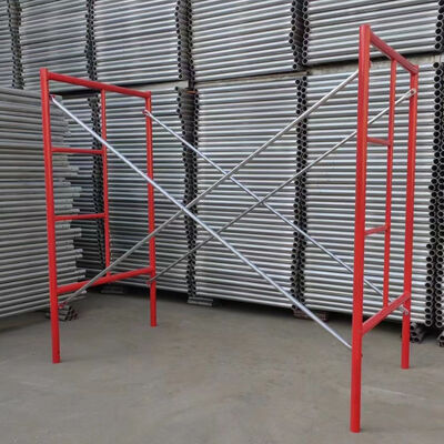 High Stability Mason H Frame Scaffolding Powder Coated Red