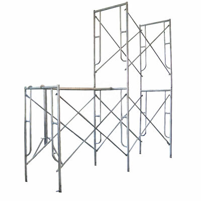 Blue Powder Coated Q235 Steel Frame Scaffolding Walk Through Style Easy Installation